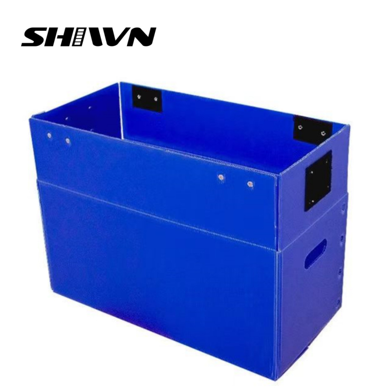 Cutie turnover din plăci PP goale, impermeabilă și rezistentă, reciclabilă, imprimare logo disponibil, grosimea peretelui 2–12 mm, sarcină 25 kg