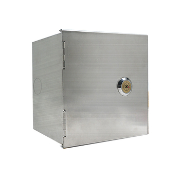 Външна 86-тип кутия от неръждаема стомана за защита от кражба с ключалка за захранване и розетка (IP45, корпус от неръждаема стомана, 10 A номинален ток)