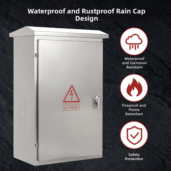 Εξωτερικός αδιάβροχος πίνακας διανομής από ανοξείδωτο χάλυβα 304, IP54, δάπεδο εγκατάστασης, για έλεγχο χαμηλής τάσης και παρακολούθηση ασφάλειας, 65 κυκλώματα, 25 σειρές.