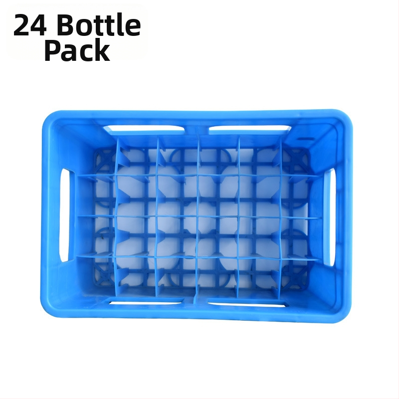 HDPE 24-členný košík na nápoje, plastová krabica na pivo, jednorazovo vstrekovaná výroba, nosnosť 50, vodeodolný a vlhkostiodolný, značka Qibo Plastic Industry