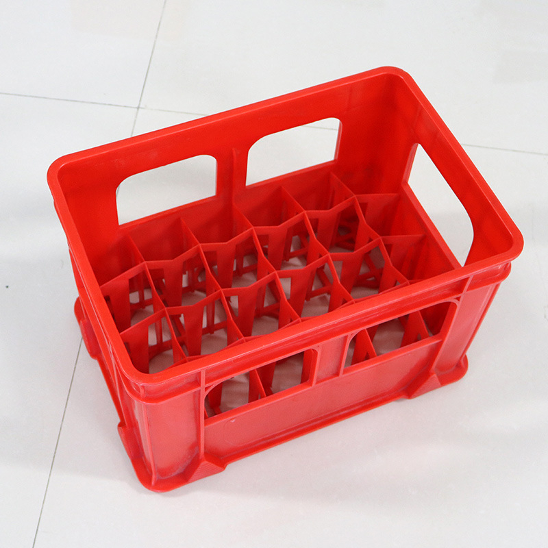 Coș de băuturi HDPE cu 24 compartimente, Cutie pentru bere, Turnare prin injecție într-un singur ciclu, Capacitate de încărcare 50, Rezistent la apă și umezeală, Brand Qibo Plastic Industry