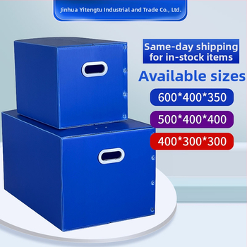 Sklopná PP plastová škatuľa s dutou doskou, vodeodolná a vlhkosti odolná, ultrazvukové zváranie, možnosť tlače loga, nosnosť 5–50 kg