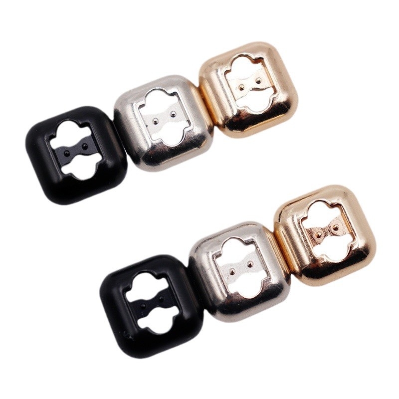 Kulogin Cataramă pentru pantofi fără șireturi – metalică, model #54 seria, compatibil cu adidași, pantofi sport, casual și de lucru, dimensiuni 12.9×12.9 mm