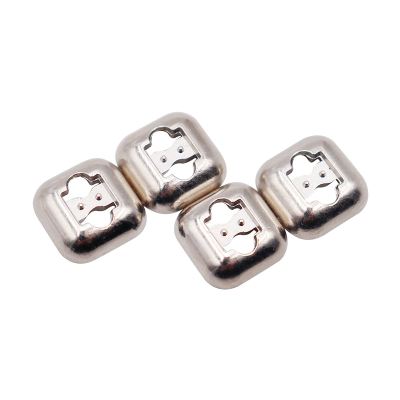 Kulogin Cataramă pentru pantofi fără șireturi – metalică, model #54 seria, compatibil cu adidași, pantofi sport, casual și de lucru, dimensiuni 12.9×12.9 mm