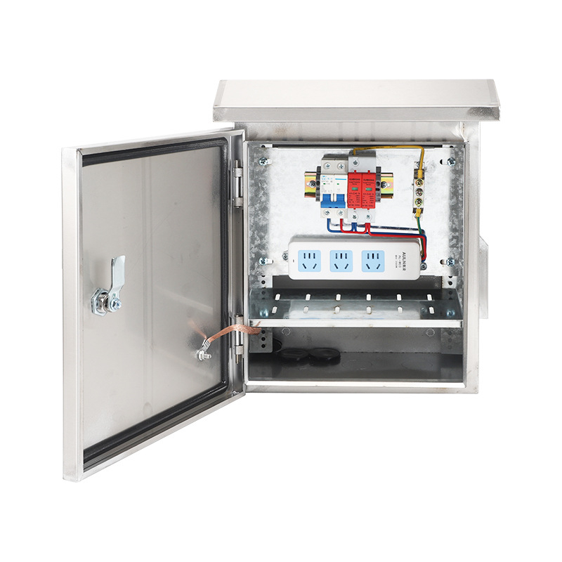 Cutie de monitorizare seria 201, montaj pe perete, rezistentă la intemperii, dimensiuni 600×800×180 mm, carcasă din fier