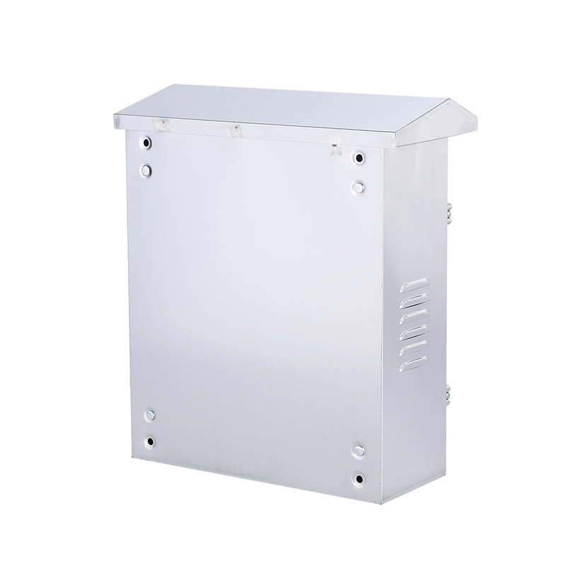 Външен водоустойчив стенен шкаф за разпределение от неръждаема стомана, IP65, размери 500x400x180, персонализируеми вериги, шкаф за превключване/мрежа