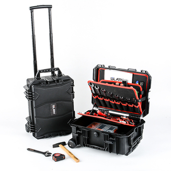 GLARY Tie Rod Kit — Cutie de depozitare din aliaj PP pentru unelte și instrumente, tip Tie Rod, seria cutiilor din plastic cu posibilitatea de stivuire