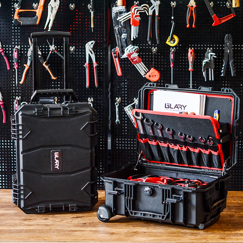 GLARY Tie Rod Kit — Cutie de depozitare din aliaj PP pentru unelte și instrumente, tip Tie Rod, seria cutiilor din plastic cu posibilitatea de stivuire