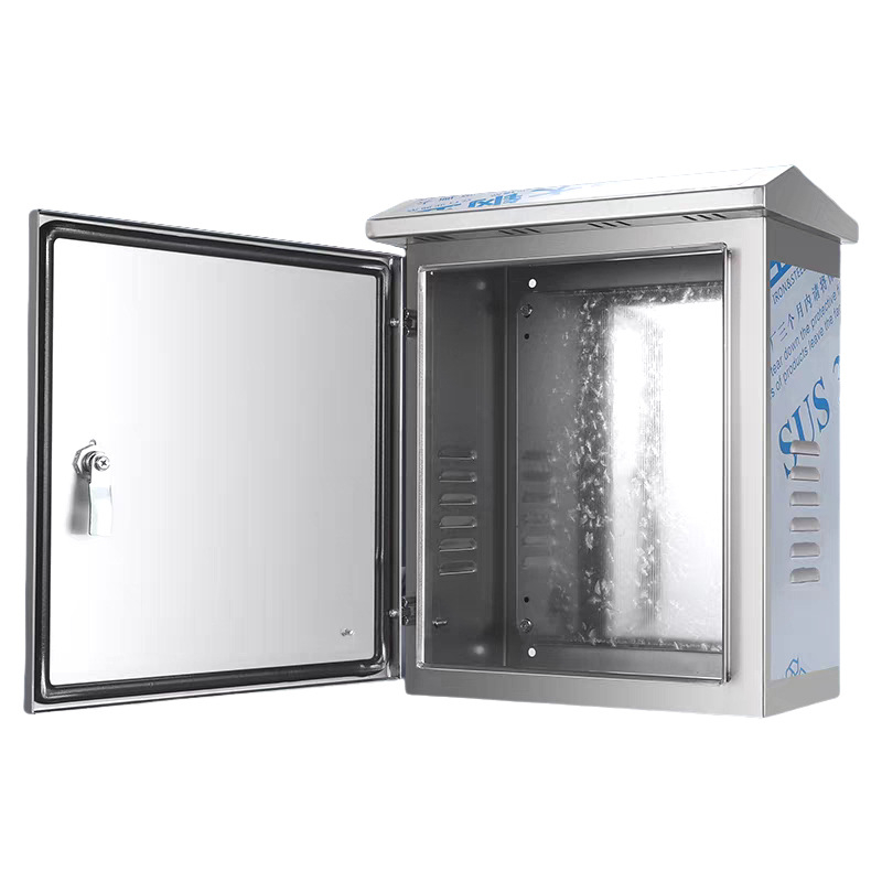 Cutie de distribuție din oțel inoxidabil, exterior cu protecție IP54; 10–30 circuite; 10–20 rânduri de întrerupătoare; montaj pe perete/podea/stâlp; curent nominal 220 A