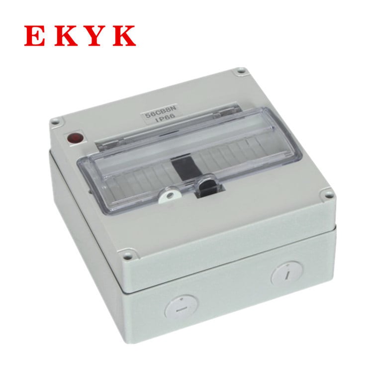 Κουτί διανομής από πλαστικό, αδιάβροχο και ανθεκτικό στη φλόγα, σειρά 56CB8N, IP66, 20A, ρεύμα βραχυκυκλώματος 200A, UV-ανθεκτικό