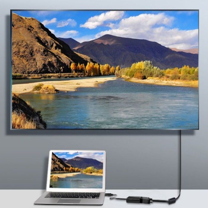 HDMI–to–VGA adapterkaabel PS4, sülearvutile, monitorile ja projektorile — Amila