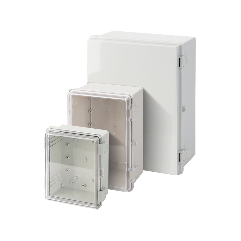Външна водоустойчива разпределителна кутия, ABS корпус, ABS/PC капак, IP66, монтаж на стена