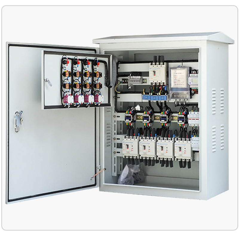 Външен водоустойчив разпределителен шкаф, стенен монтаж, 20 вериги, 150 A, IP45, корпус от студено валцована стомана