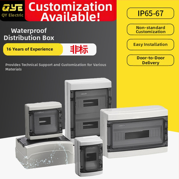 HA4-24 пластмасова разпределителна кутия за външно ползване, водоустойчива IP66, корпус от ABS панел и метално дъно, серия Електрическа кутия