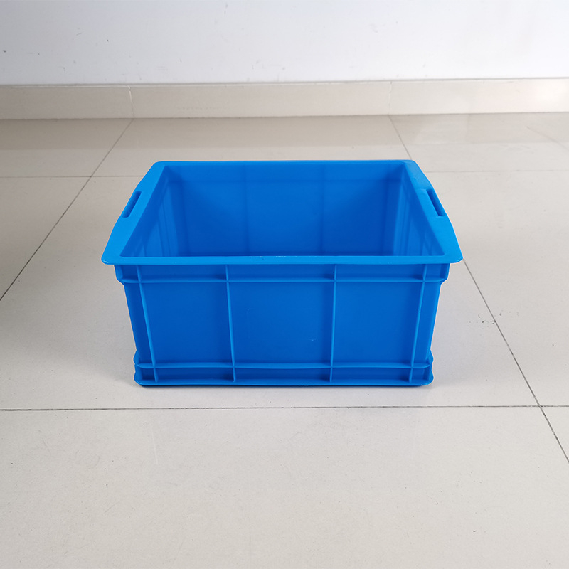 Cutie turnover industrială din HDPE cu capac, impermeabilă, 21 L capacitate, grosime perete 3 mm, turnare prin injecție