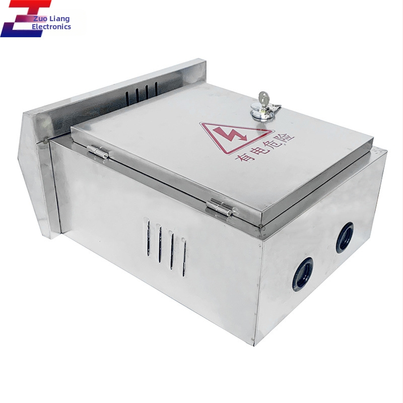 Nerezová vonkajšia skrinka na stenu pre rozvod a monitorovanie, odolná voči dažďu