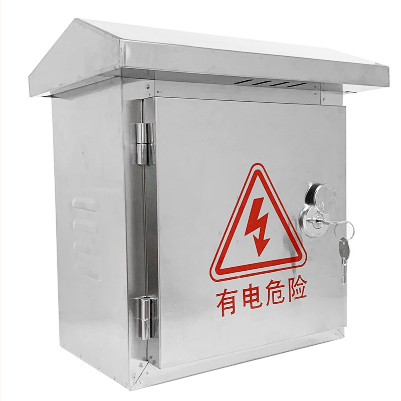 Nerezová vonkajšia skrinka na stenu pre rozvod a monitorovanie, odolná voči dažďu