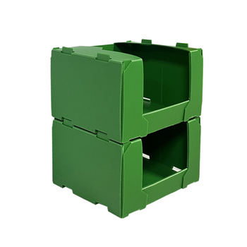 PP кутия за съхранение от hollow board, термоформована, огнеустойчива и водоустойчива, носимост 70 кг