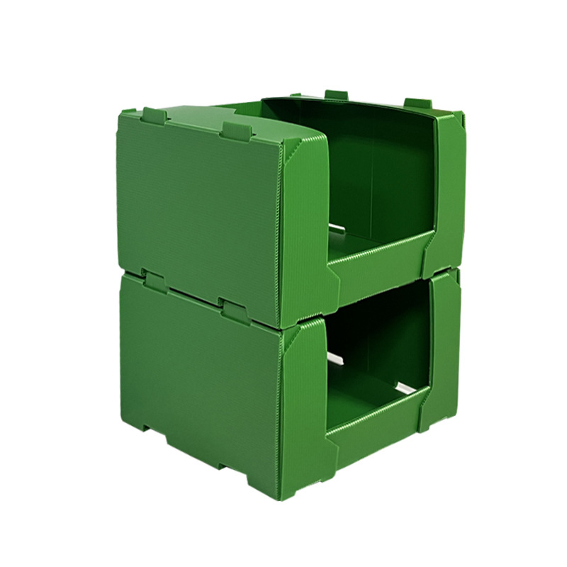 PP кутия за съхранение от hollow board, термоформована, огнеустойчива и водоустойчива, носимост 70 кг