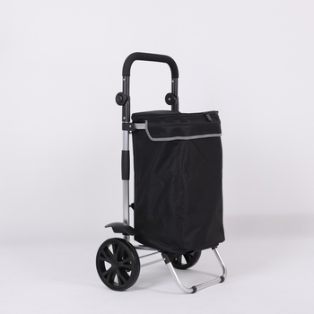 Сгъваема домашна количка за пазаруване, преносима двуколелна количка, Oxford cloth, товароподемност 200