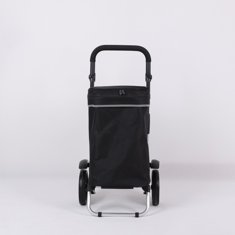 Сгъваема домашна количка за пазаруване, преносима двуколелна количка, Oxford cloth, товароподемност 200