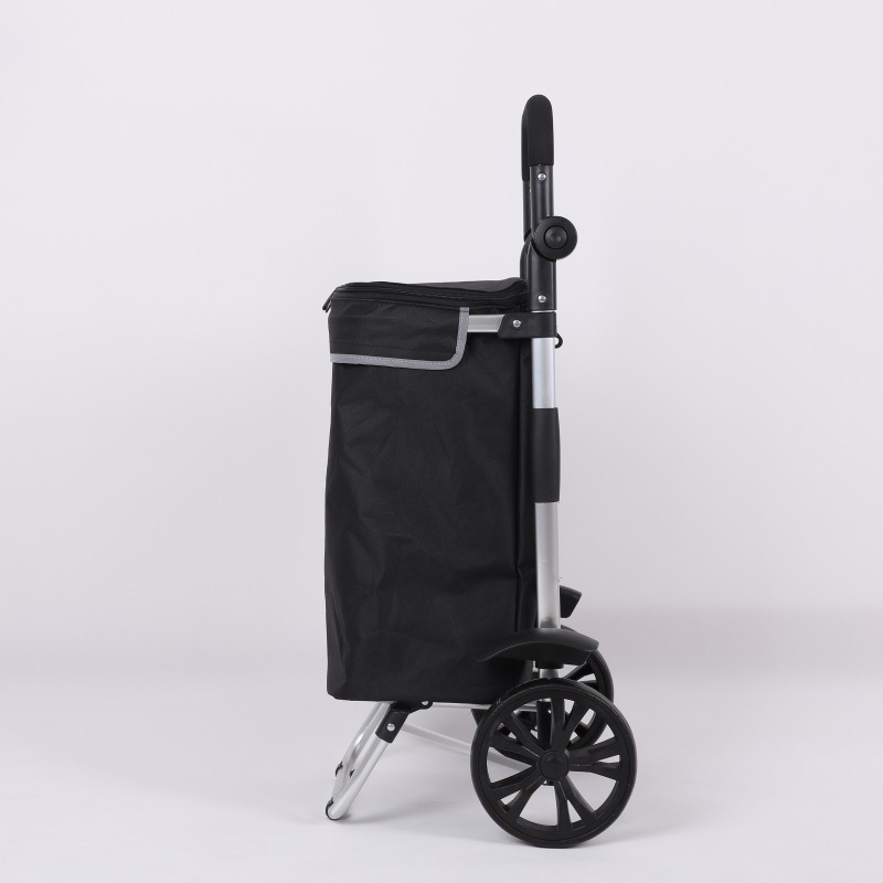 Сгъваема домашна количка за пазаруване, преносима двуколелна количка, Oxford cloth, товароподемност 200