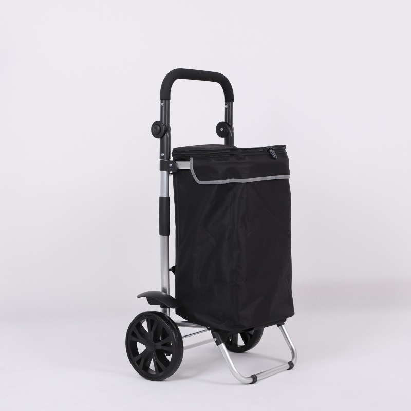 Сгъваема домашна количка за пазаруване, преносима двуколелна количка, Oxford cloth, товароподемност 200
