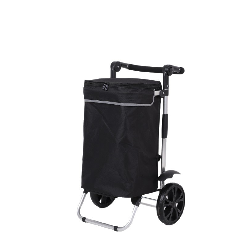 Сгъваема домашна количка за пазаруване, преносима двуколелна количка, Oxford cloth, товароподемност 200