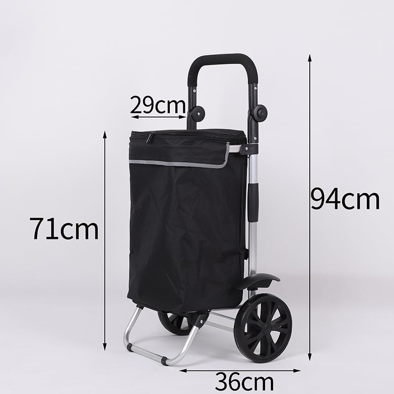 Сгъваема домашна количка за пазаруване, преносима двуколелна количка, Oxford cloth, товароподемност 200