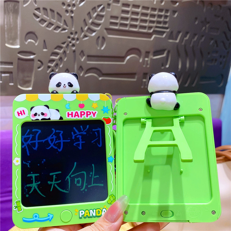 Κλειδοθήκη με Panda – πλαστική graffiti πίνακας ζωγραφικής, διακοσμητικό γραφείου