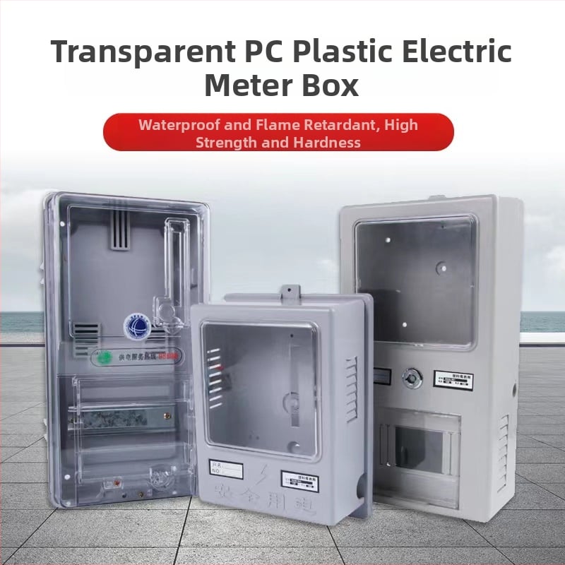 Еднофазен ABS шкаф за електромер с PC капак, повърхностно монтиран, IP20, 63A