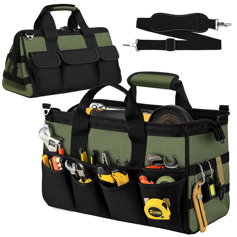 Prilagođena torba za alat za električare, vodootporno i protuklizno plastično dno, prijenosna torba od platna Oxford