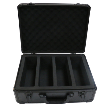 Alumínium-keretes sportkártya doboz ABS lemez és ABS felület, testreszabott belső, 5 kártya kapacitás