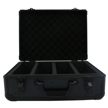 Alumínium-keretes sportkártya doboz ABS lemez és ABS felület, testreszabott belső, 5 kártya kapacitás