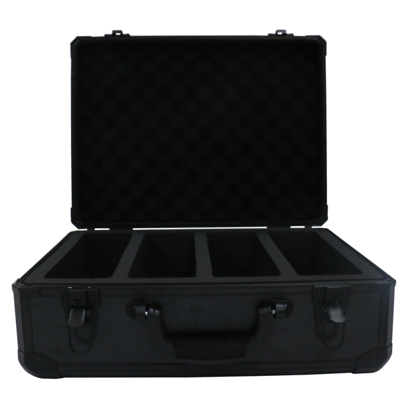 Alumínium-keretes sportkártya doboz ABS lemez és ABS felület, testreszabott belső, 5 kártya kapacitás