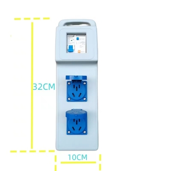 Mobilni distribucijski kutija za gradilište, 2 kruga, 32A, PVC kućište, zaštita razine 2, 220V