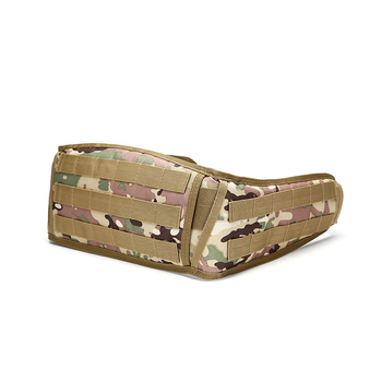 Камуфлаж MOLLE тактически колан за открити спортове, мултифункционален колан за талия, унисекс — за мъже и жени, 600D водоустойчив материал, печатано лого, готов за частна марка