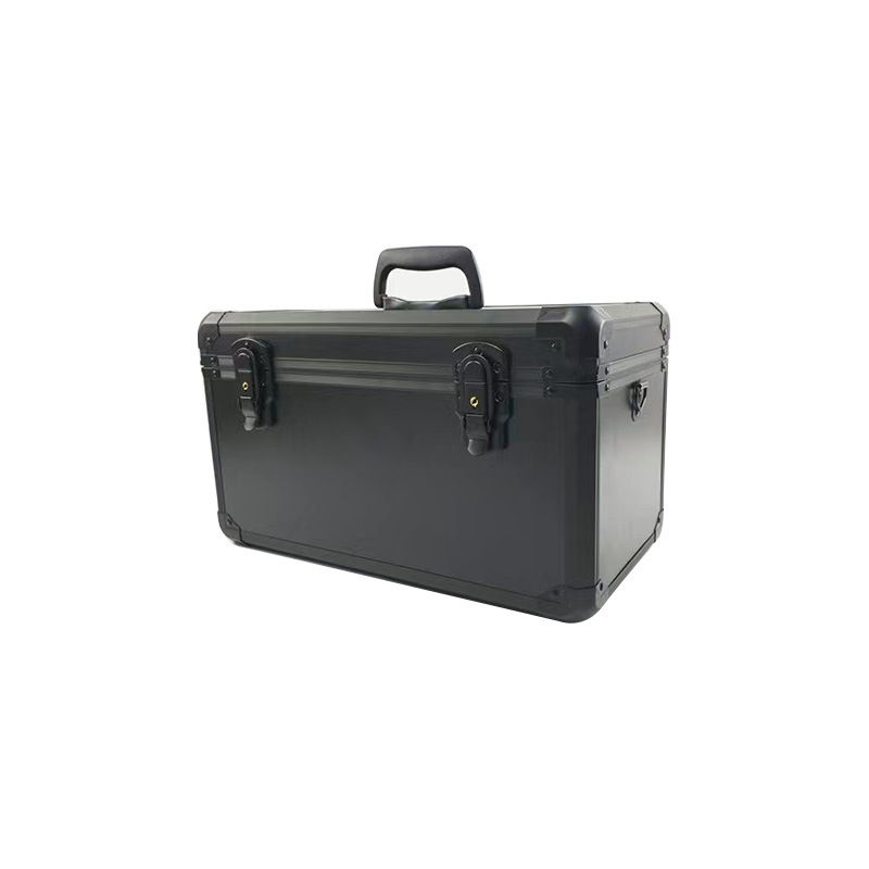 Alumínium ötvözetű repülőtáska eszközökhöz, görgős szállításhoz, vízálló, ütésálló, kamuflált felület