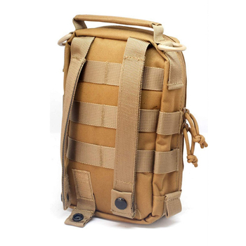Taktička MOLLE torba za outdoor – EDC skladištenje uz nož i alat, prva pomoć, materijal 600D Oxford (kamuflažni vojni stil)