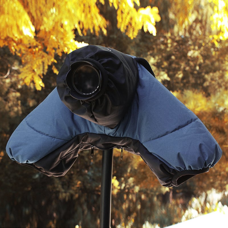 AYXSEE Външна топла обвивка за DSLR и безогледални камери, 720 g, произход Китай, зимна защита от студ с кух памучен слой, лицензирана частна марка