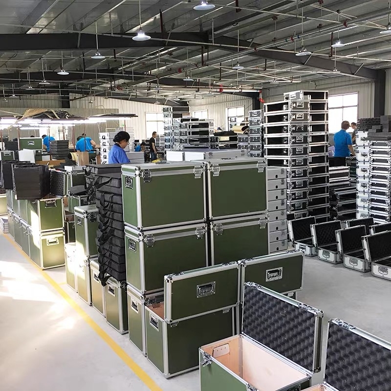 Denp aluminijski kovčeg za opremu — kolica za alat, kutija za opremu, otporan na udarce, vojni tip, Air Box dizajn