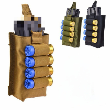 MOLLE поясна чанта за патрони – 4 места, 1000D найлон, унисекс, за външни спортове