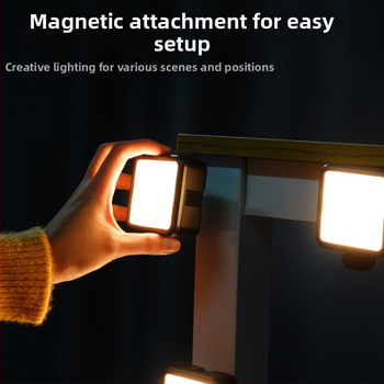 VL49RGB LED de umplere RGB pentru fotografie; lumină portabilă pentru telefoane mobile și camere; potrivit pentru streaming live