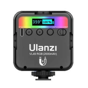 VL49RGB LED de umplere RGB pentru fotografie; lumină portabilă pentru telefoane mobile și camere; potrivit pentru streaming live