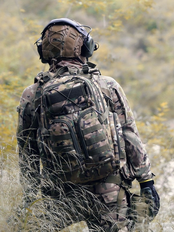 Тактическа планинска раница Gardenia 089 за outdoor спортове — водоустойчива, защита на гръб, Oxford материя, Nylon подплата, военен стил камуфляж