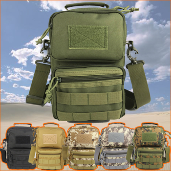 Тактическа гръдна чанта камуфлаж – чанта за открито в военен стил с разширение и съхранение, 600D полиестер, подплата нейлон