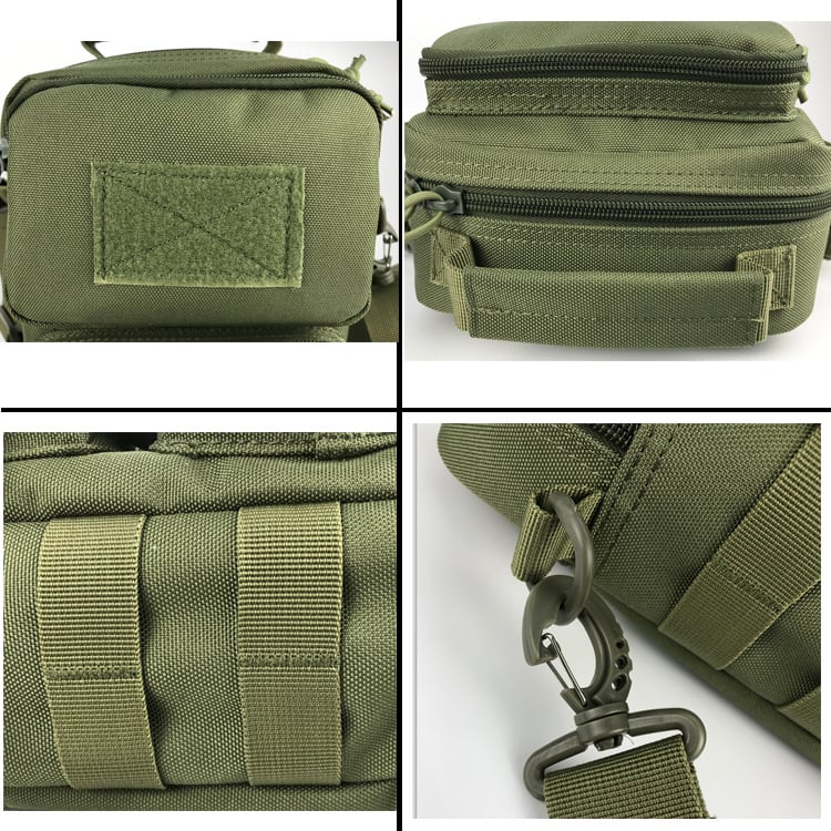 Тактическа гръдна чанта камуфлаж – чанта за открито в военен стил с разширение и съхранение, 600D полиестер, подплата нейлон