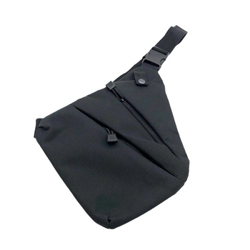 Унисекс тактическа кръстосана чанта с антикрадба дизайн за спорт на открито, полиестер, разширяемо съхранение