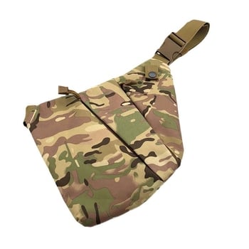 Унисекс тактическа кръстосана чанта с антикрадба дизайн за спорт на открито, полиестер, разширяемо съхранение