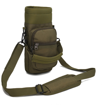 Crossbody taktička torbica za vodu s izolacijom — prijenosna torbica za vodu za kampiranje i planinarenje; materijal: 900D poliester; čvrst PP remen; unisex; vanjski sportovi